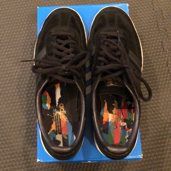 Men’s Adidas Spezial sz 10 black with white sole - Picture 2 of 9